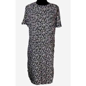 Vintage Rashann Fashions A-line Dress Purple Paisley Zip Up Pockets Sz 11/12